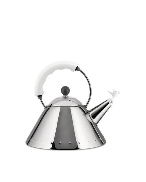 Чайник Alessi 2 л с белой ручкой 9093white фото