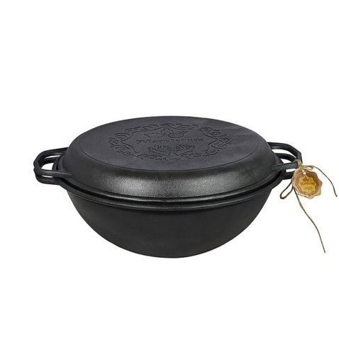 Казан узбекский WOK Maysternya 8 л с крышкой-сковородкой Т405СР фото
