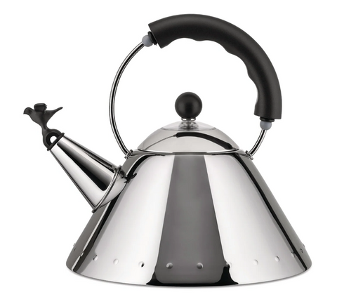 Чайник Alessi 2 л з чорною ручкою 9093black фото