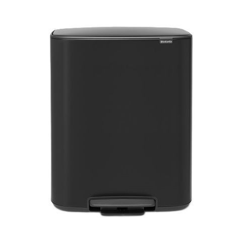 Бак для сміття Brabantia Bo 2x30 л чорний 211508 фото