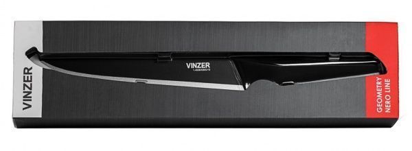Нож для мяса Vinzer Geometry Nero line 20,3 см 50303 фото