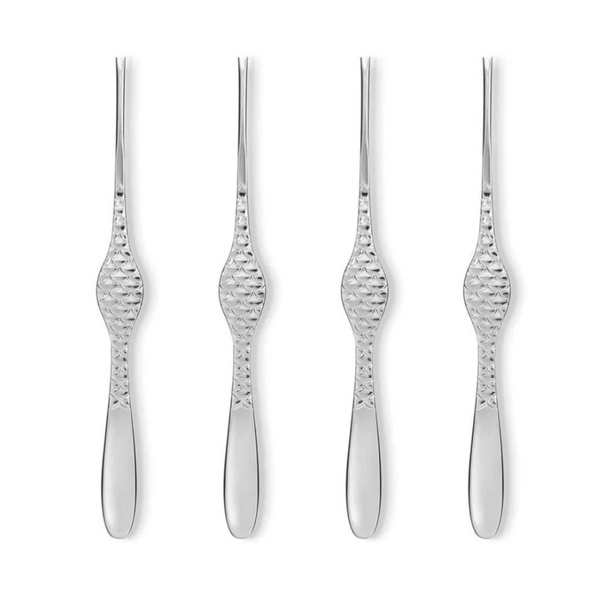 Набір із 4 виделок для молюсків Alessi Colombina fish 20 см FM23/43S4 фото