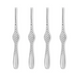 Набір із 4 виделок для молюсків Alessi Colombina fish 20 см FM23/43S4 фото 2