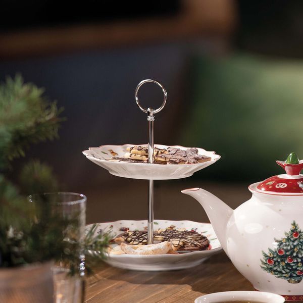 Сервірувальне блюдо 2-х ярусне Villeroy & Boch Toy's Delight 18х24 см 1485857887 фото