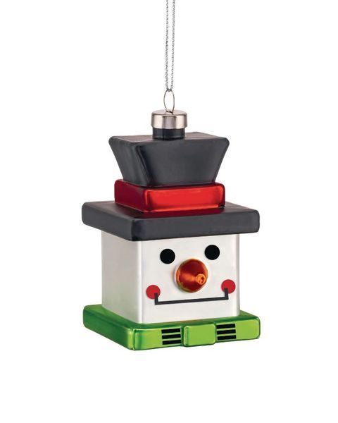 Ялинкова іграшка Alessi Le Palle Quadrate Snow Cube 5,5х5,5х8,5 см GJ023 фото