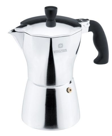 Гейзерна кавоварка 360 мл Vinzer Moka Aroma на 9 чашок 89390 фото