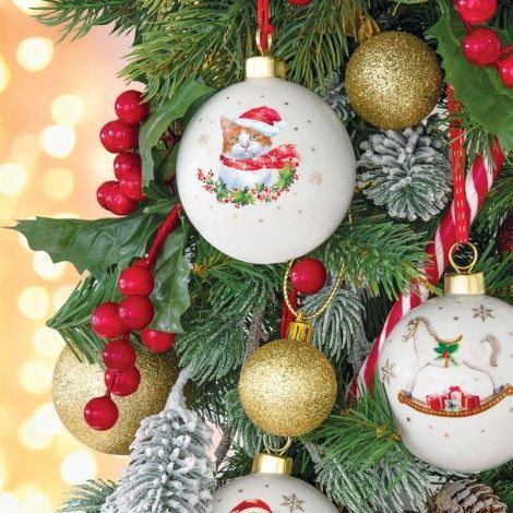 Ялинкова іграшка Easy Life Christmas Decorations 7 см Brown Cat 111005709 фото