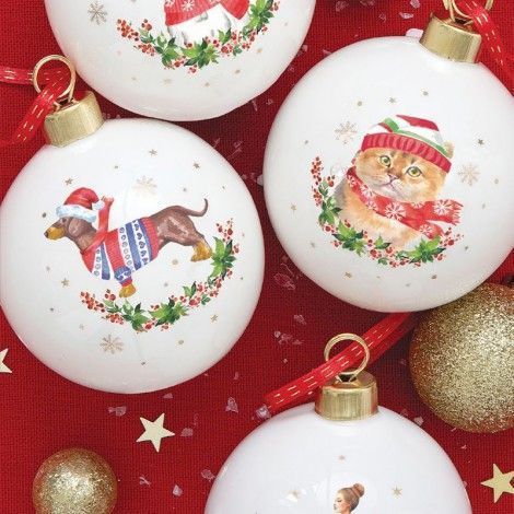 Ялинкова іграшка Easy Life Christmas Decorations 7 см Brown Cat 111005709 фото
