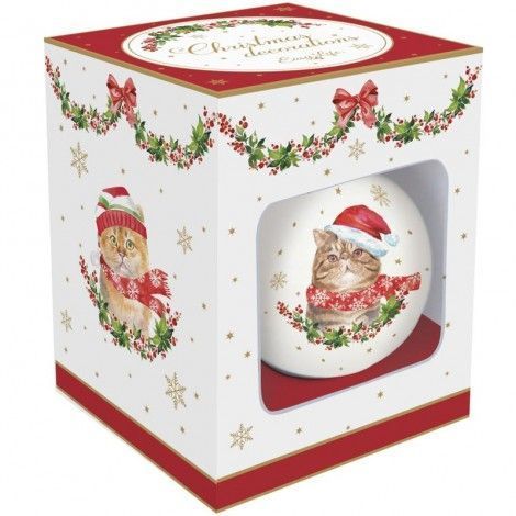 Ялинкова іграшка Easy Life Christmas Decorations 7 см Brown Cat 111005709 фото