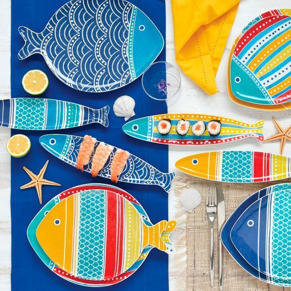 Блюдо Easy Life Sea Friends 27x19 см різнокольорове 111003704 фото