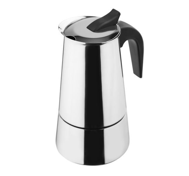 Гейзерна кавоварка 200 мл Vinzer Moka Inox Induction на 4 чашки 50391 фото