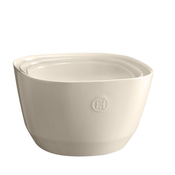 Салатник Emile Henry Tableware 22х22х14 см бежевий 26594 фото