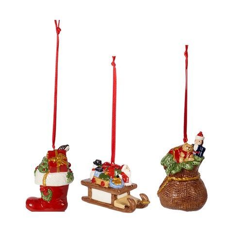 Набір із 3 ялинкових іграшок Villeroy & Boch Nostalgic Ornaments 20х14х6,5 см 1483316685 фото