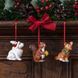 Набір із 3 ялинкових іграшок Villeroy & Boch Nostalgic Ornaments 6х6х7 см лісові тварини 1483316689 фото 3