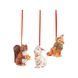 Набір із 3 ялинкових іграшок Villeroy & Boch Nostalgic Ornaments 6х6х7 см лісові тварини 1483316689 фото 1
